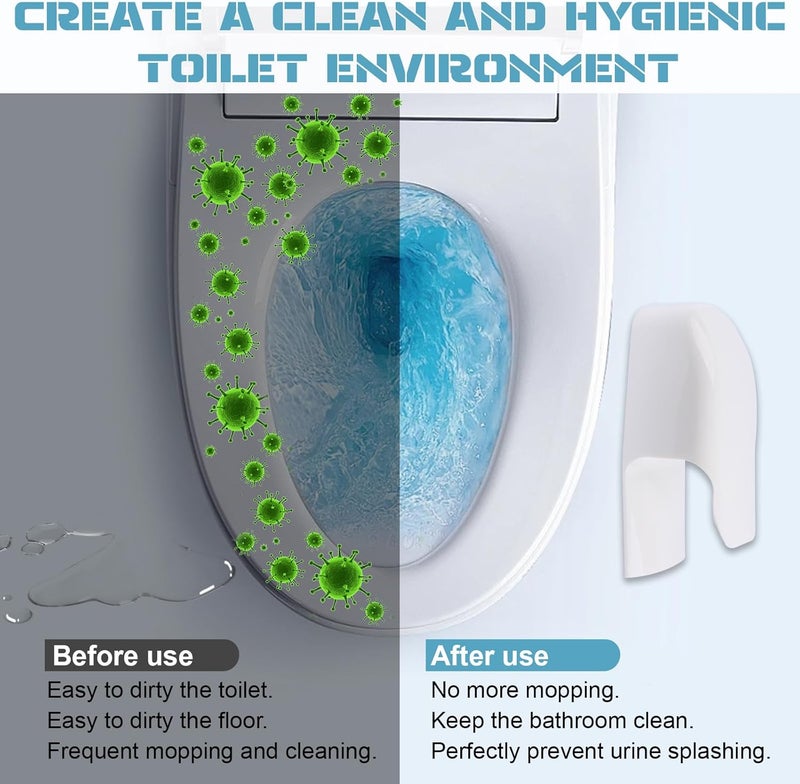 AFZZ Portable Toilet Splash Guard for Directs Urine Home Care Disability Elevated and Boys Potty Training, Diversion Pee Guard Prevents Kids & Adult Men from Peeing Splash, Upgrad Fits Most Toilet Seats - Image 5